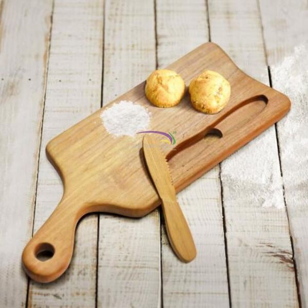 Cutting Board With Knife