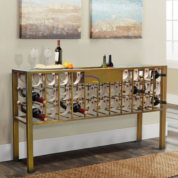 Wine Rack + Leather