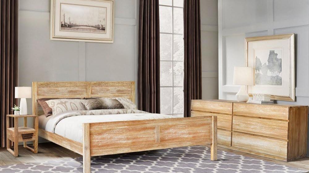 villa bedroom furniture set made of teak wood
